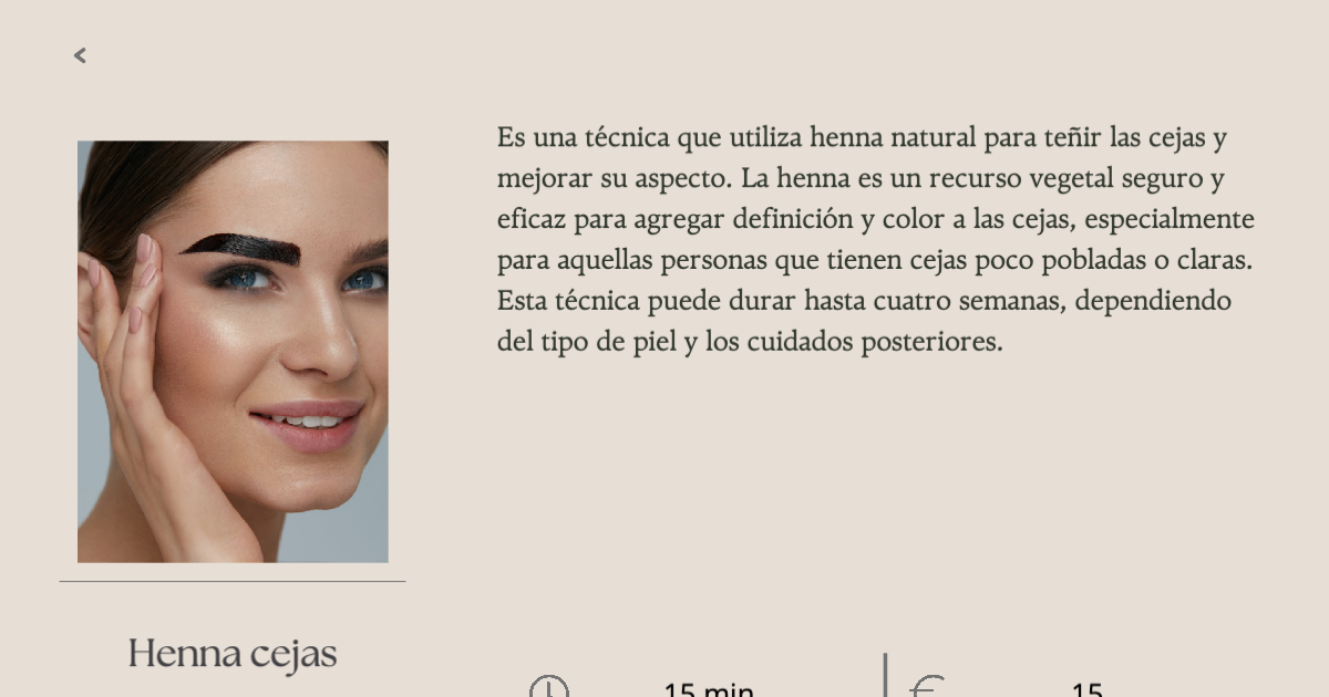 Es Una T Cnica Que Utiliza Henna Natural Para Te Ir Las Cejas Y Mejorar